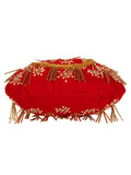 Dangle Embellished Velvet Potli