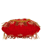 Dangle Embellished Velvet Potli