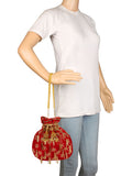 Dangle Embellished Velvet Potli