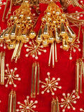 Dangle Embellished Velvet Potli