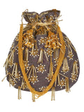 Dangle Embellished Velvet Potli