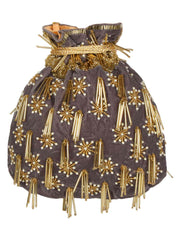 Dangle Embellished Velvet Potli