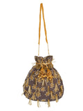 Dangle Embellished Velvet Potli