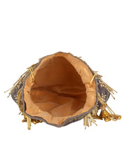 Dangle Embellished Velvet Potli