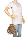 Dangle Embellished Velvet Potli