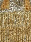 Dangle Sequines Faux Silk Potli