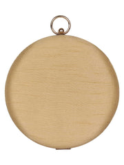 Gala Embellished Faux Silk Round Clutch