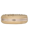 Gala Embellished Faux Silk Round Clutch