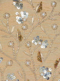 Gala Embellished Faux Silk Round Clutch