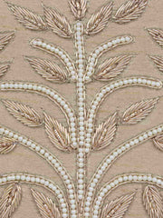 Vista Embellished Faux Silk Box Clutch