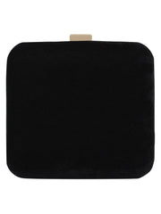 Vista Embroidered Velvet Box Clutch