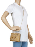 Oblong Embellished Faux Silk Box Clutch