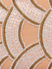 Svelte Sequines Embellished Faux Silk Box Clutch