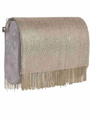 Coffer Embellished Velvet box Clutch