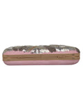 Adorn Sequines Embellished Faux Silk Box Clutch