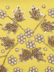 Adorn Embellished Faux Silk Box Clutch