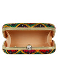 Phulkari Embroidered Cotton Clutch