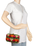Phulkari Embroidered Cotton Clutch