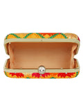 Phulkari Embroidered Cotton Clutch