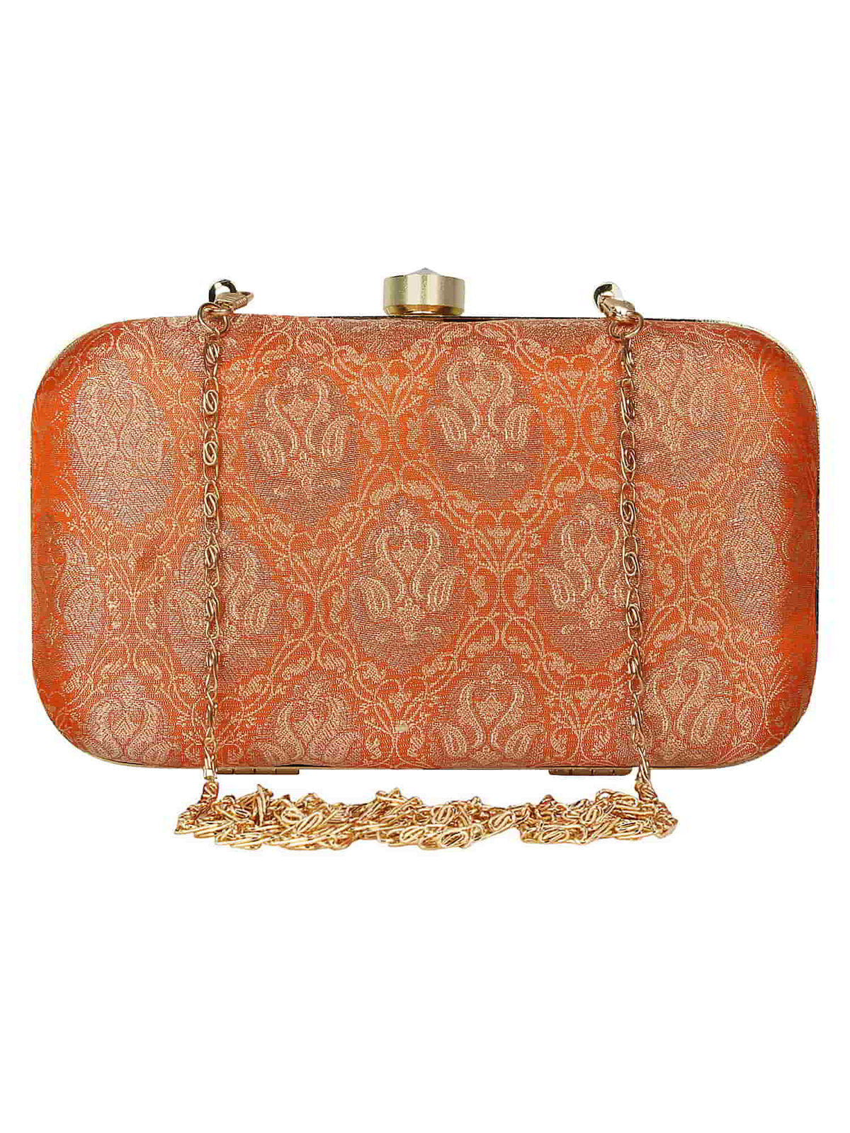 Tulle Printed Silk Clutch