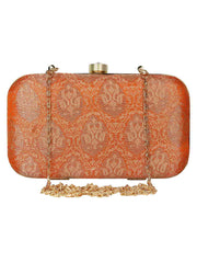 Tulle Printed Silk Clutch