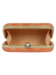 Tulle Printed Silk Clutch