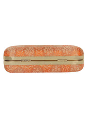 Tulle Printed Silk Clutch