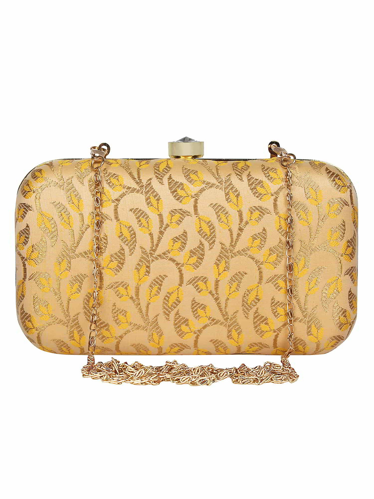 Tulle Printed Silk Clutch