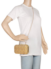 Tulle Printed Silk Clutch