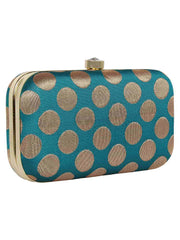Tulle Printed Faux Silk Clutch