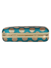 Tulle Printed Faux Silk Clutch