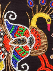 Adorn Embroidered Faux Silk Clutch