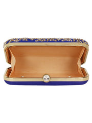 Adorn Embroidered Faux Silk Clutch