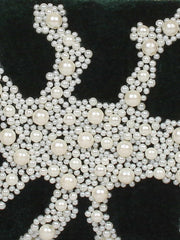 Spiffy Embellished Velvet Clutch