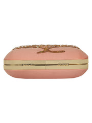 Vista Embroidered Faux Silk Clutch