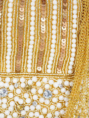 Dangle Sequines Embellished Faux Slik Potli