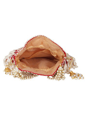 Dangle Sequines Embellished Velvet Potli