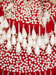 Dangle Sequines Embellished Velvet Potli