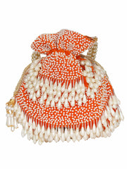 Dangle Sequines Embellished Velvet Potli
