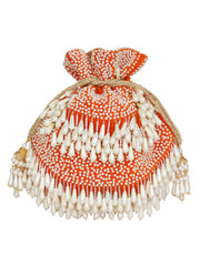 Dangle Sequines Embellished Velvet Potli
