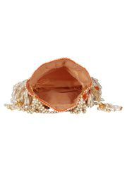 Dangle Sequines Embellished Velvet Potli