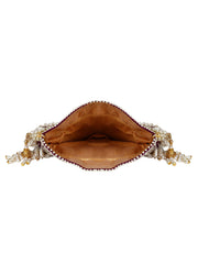 Dangle Sequines Embellished Velvet Potli
