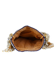 Dangle Sequines Embellished Velvet Potli