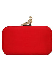 Adorn Embroidered Faux Silk Clutch