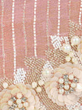Gala Sequines Embellished Faux Silk Round Clutch