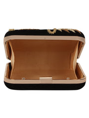 Vista Embellished Velvet Box Clutch