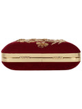 Vista Sequines Embellished Velvet Box Clutch