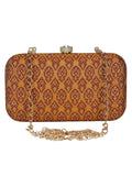 Tulle Textured Faux Silk Clutch