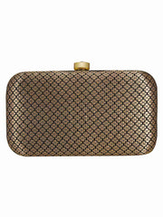 Tulle Textured Faux Silk Clutch