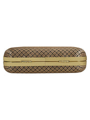 Tulle Textured Faux Silk Clutch